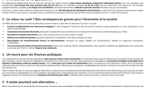 COMMUNIQUE DE PRESSE: